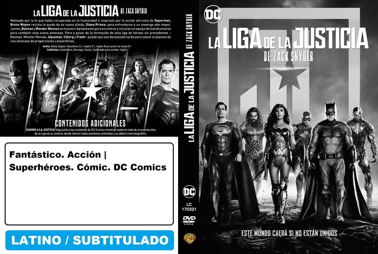 La Liga de la Justicia de Zack Snyder (versión 1 disco / 2 discos)