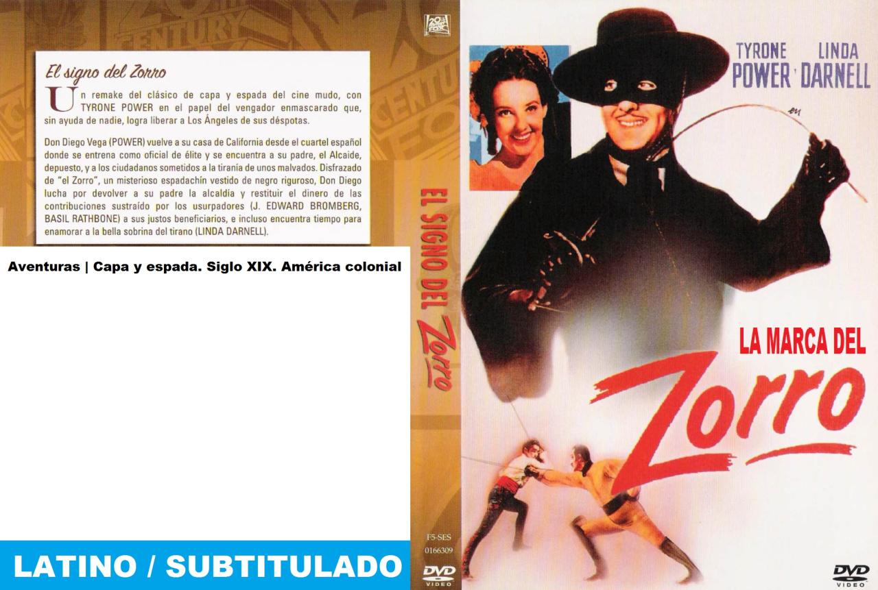 La marca del Zorro / El signo del Zorro (1940)