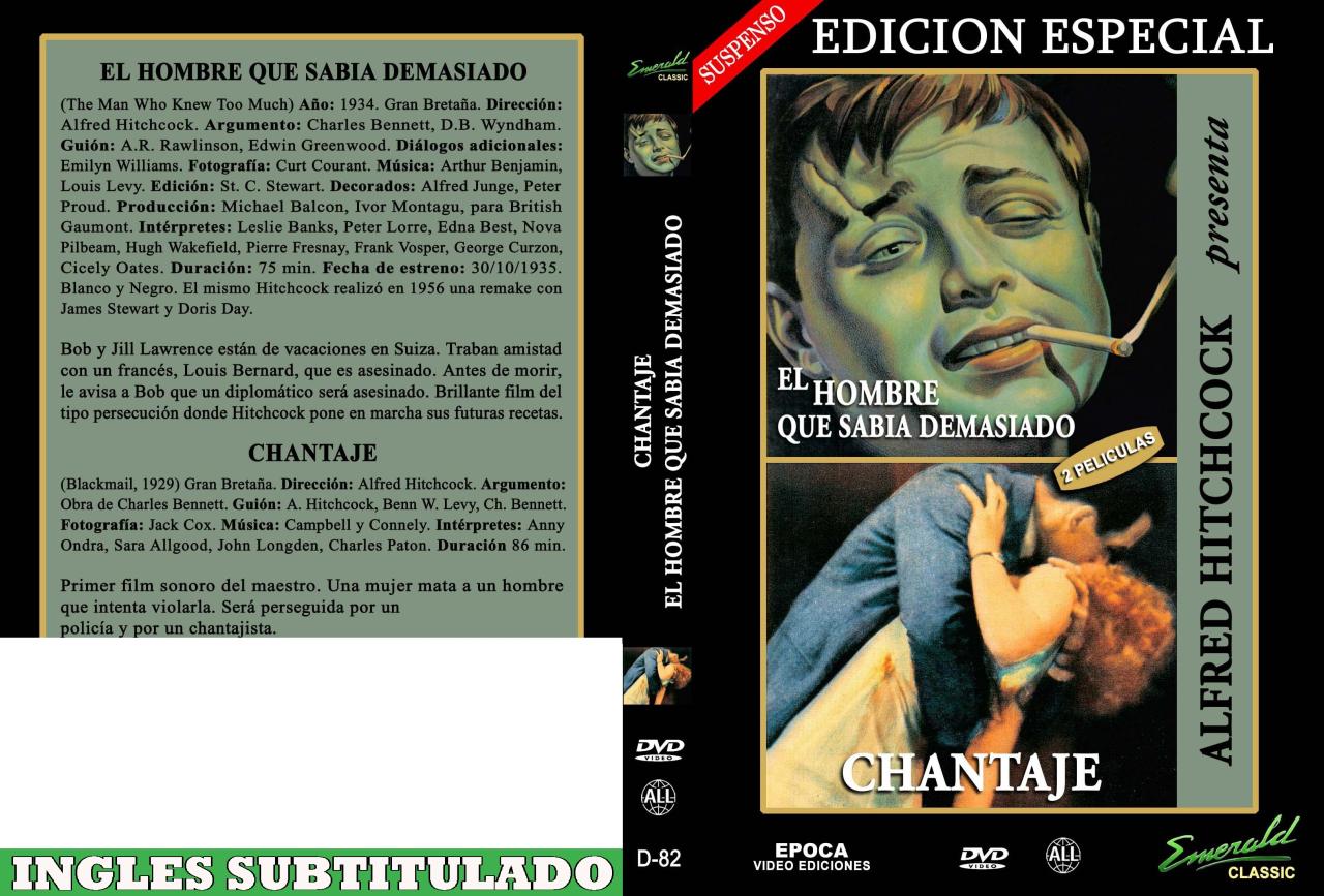 Chantaje (1929) + El hombre que sabía demasiado (1934)