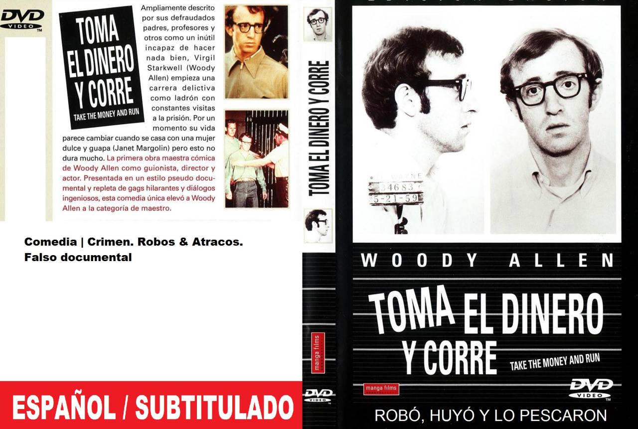 Toma el dinero y corre / Robó, huyó y lo pescaron