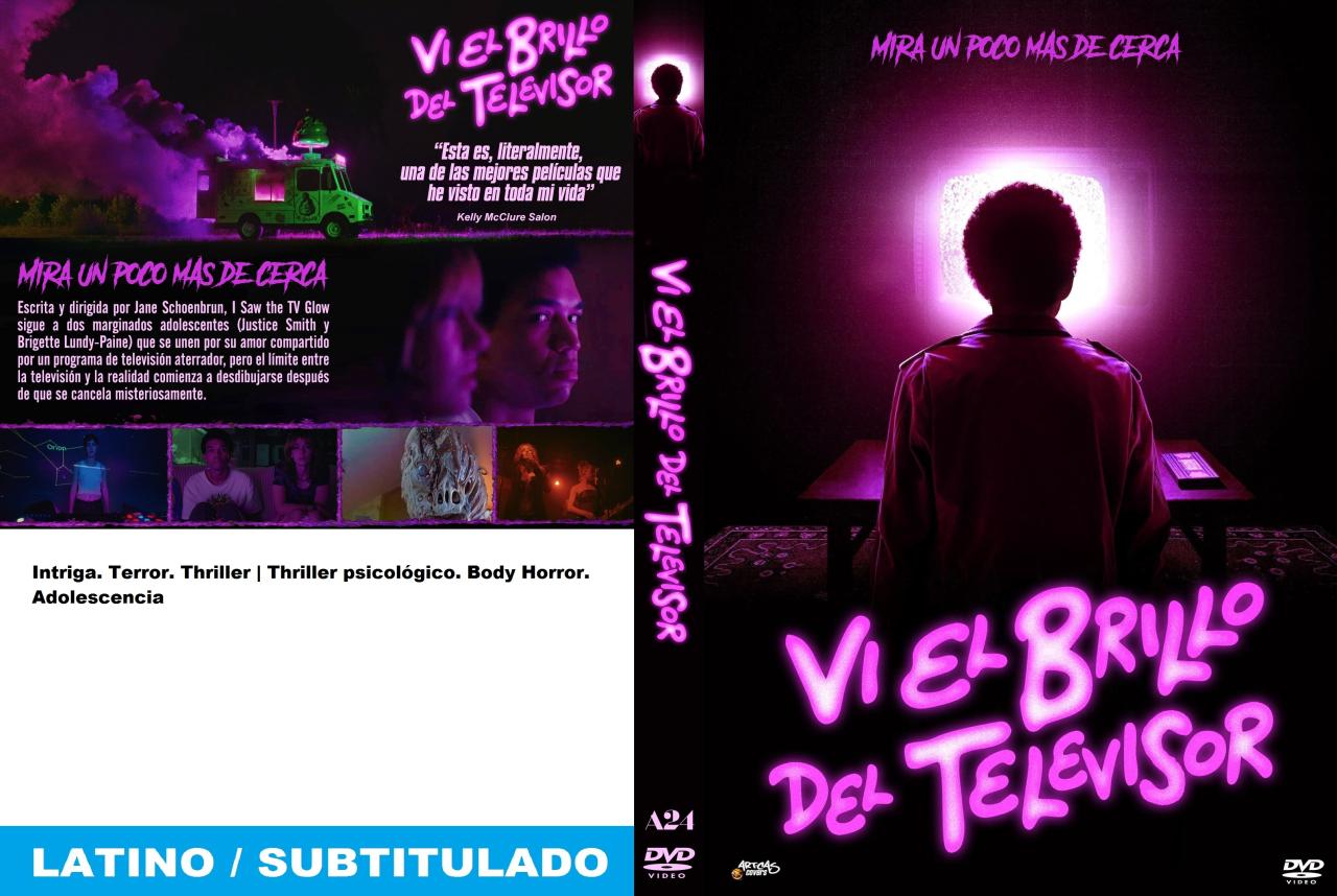 Vi el brillo del televisor