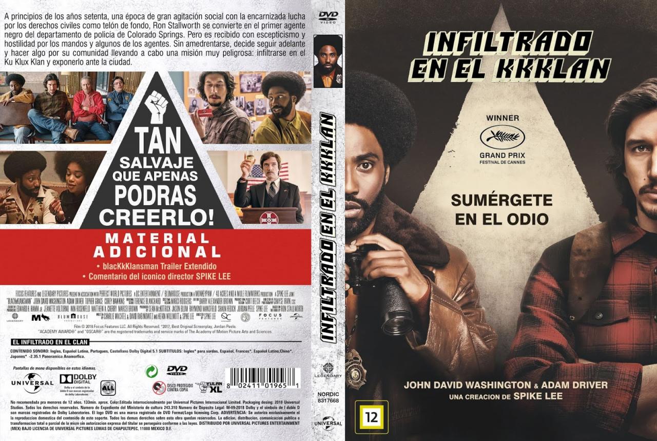 BlacKkKlansman - Infiltrado en el KKKlan / El infiltrado del KKKlan